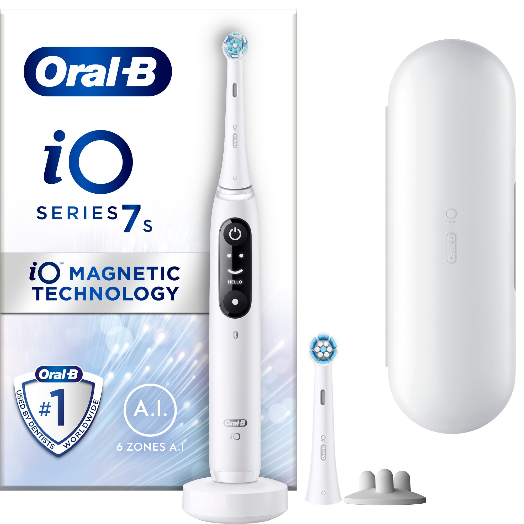 Oral-B iO 7s elektrisk tandbørste 408789 (hvid)
