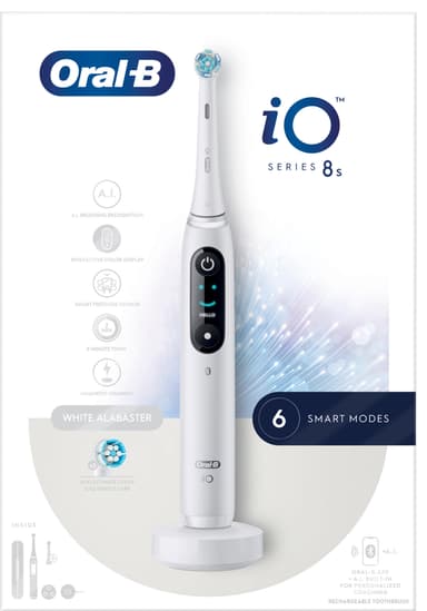Oral-B iO 8s elektrisk tandbørste 408826 (hvid)