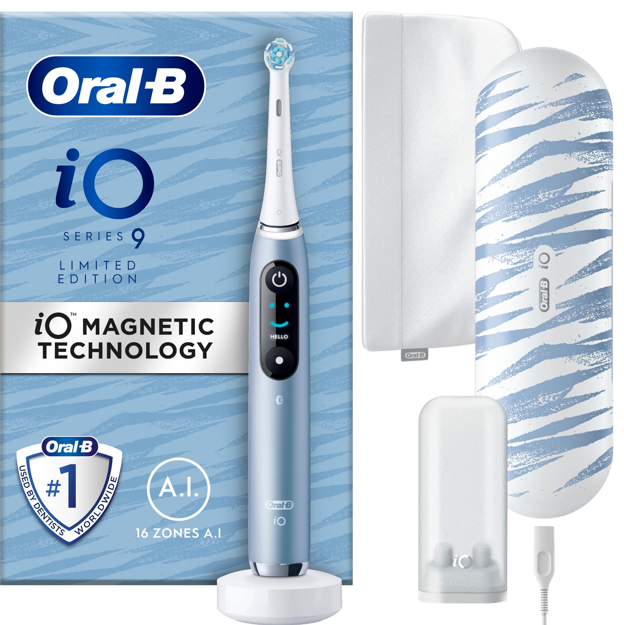Oral-B iO 9 begrænset udgave elektrisk tandbørste 430803 (aqua marine) thumbnail