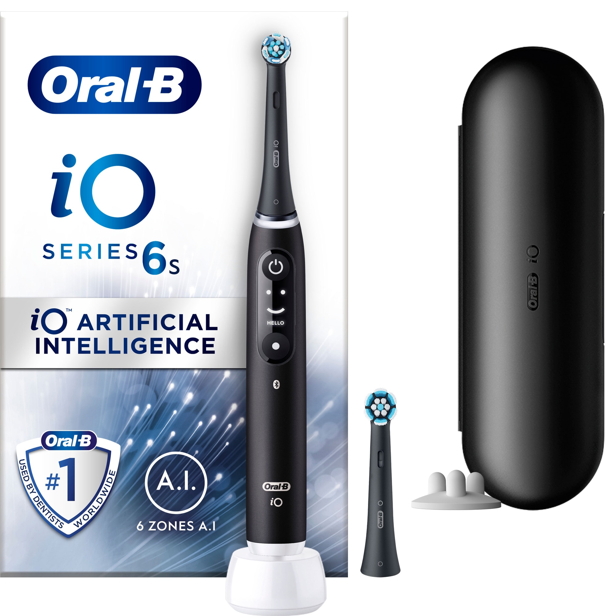 Oral-B iO 6s elektrisk tandbørste 409137 (sort/lava) thumbnail