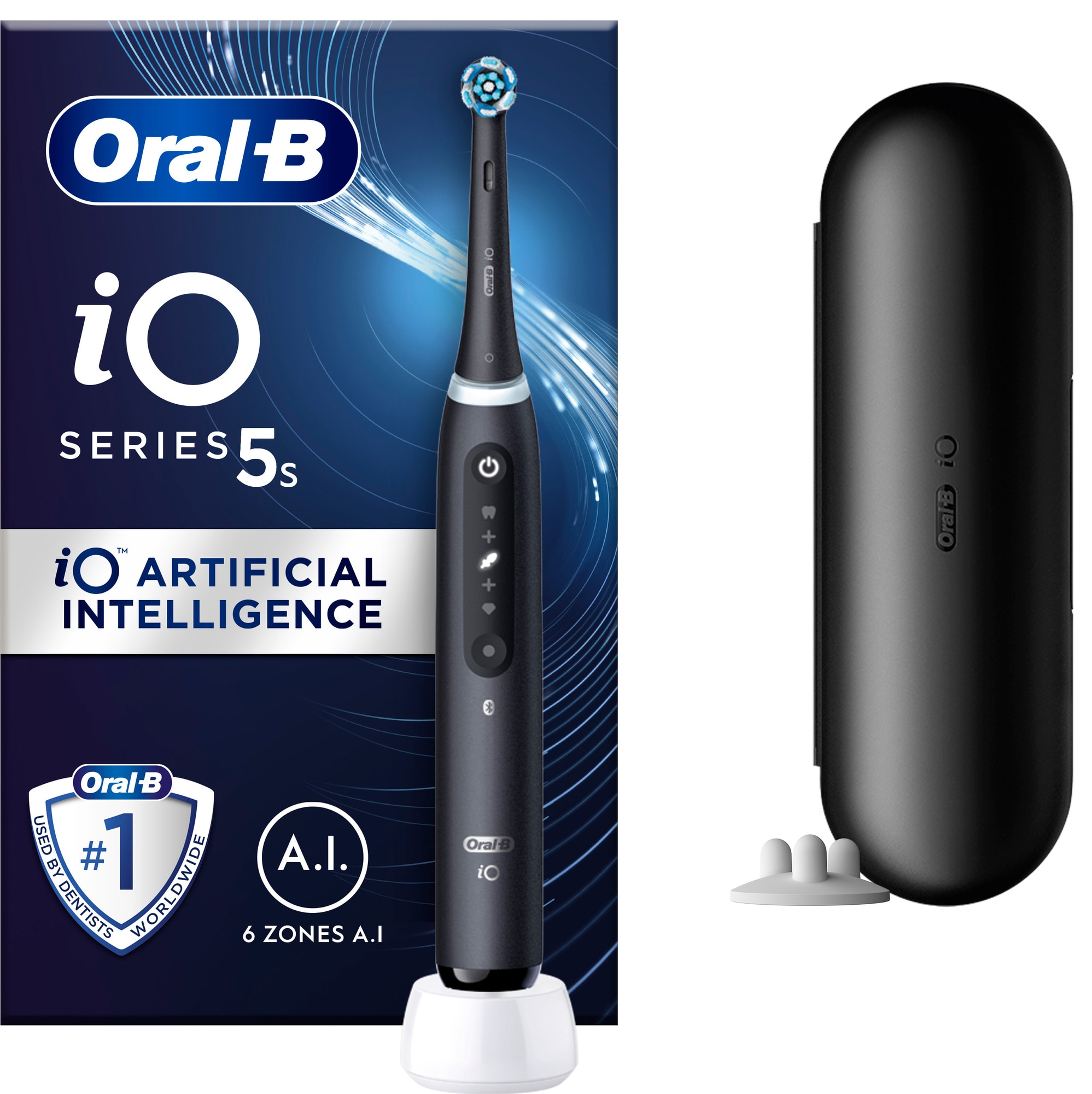 Oral-B iO 5s elektrisk tandbørste 414964 (mat sort) thumbnail