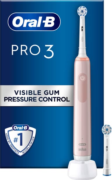 Oral-B Pro3 3400N eleltrisk tandbørste 760093 (pink sensi)