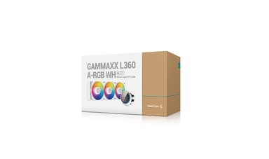 DeepCool GAMMAXX L360 A-RGB WH Processor All-in-one liquid cooler 12 cm Hvid