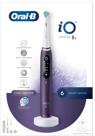 Oral-B iO 8s elektrisk tandbørste 408826 (violet)