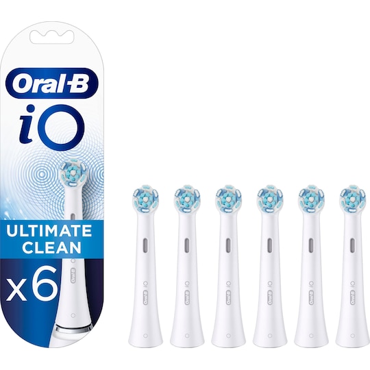 Oral-B iO Ultimate Clean tandbørstehoveder 417880 6 stk. (hvid)