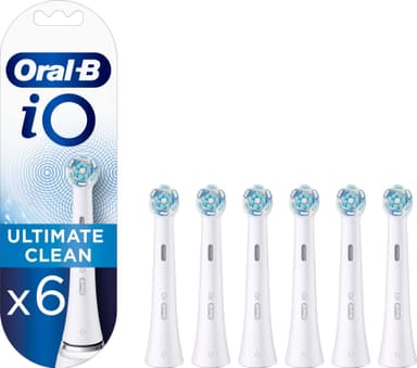 Billede af Oral-B iO Ultimate Clean tandbørstehoveder 417880 6 stk. (hvid)