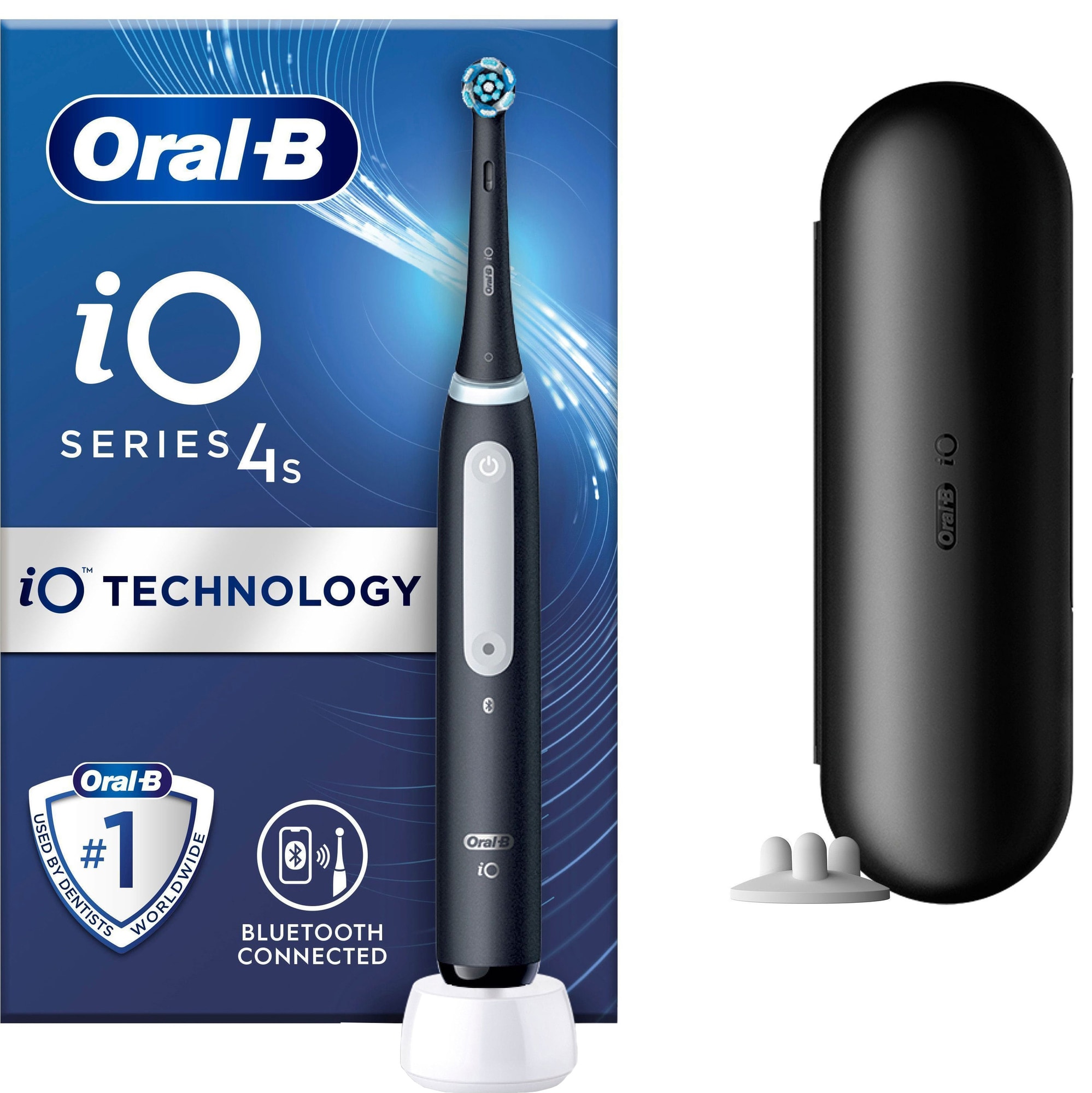 Oral-B iO 4s elektrisk tandbørste 414902 (mat sort) thumbnail