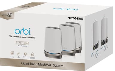 Netgear Orbi RBKE963 AX11000 quad-band mesh WiFi 6E 3-pak