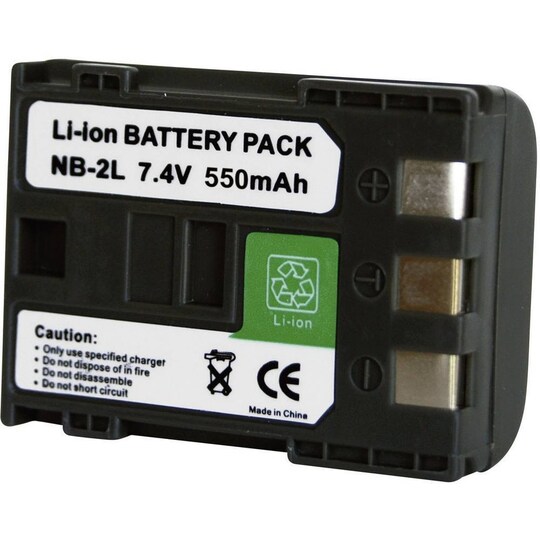 Conrad energy 250563 Kamera-batteri Erstatter original-batteri NB-2L, NB-2LH 7.2 V 550 mAh