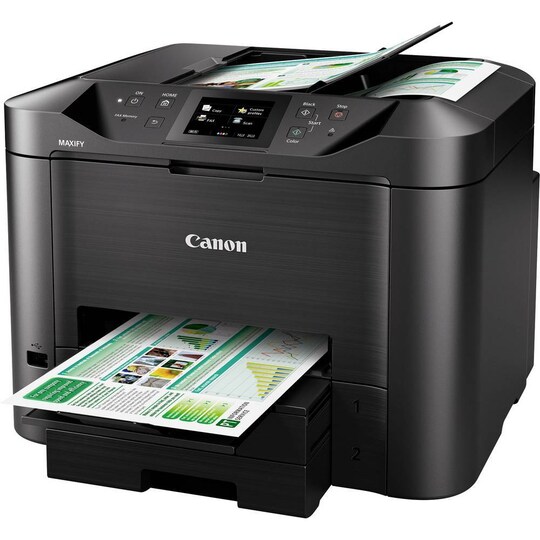 Canon MB5450 Farve inkjet multifunktionsprinter A4 Printer, scanner, kopimaskine, fax WLAN | Elgiganten