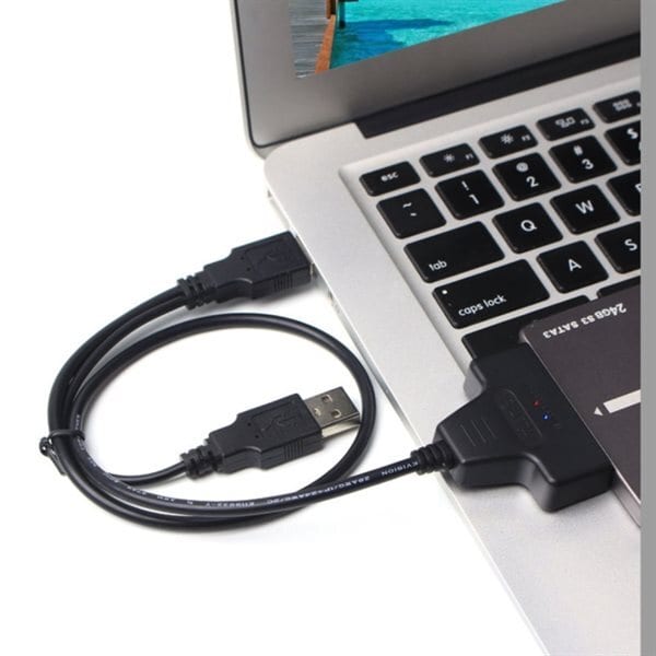 Dobbelt USB 2.0 SATA harddisc 2.5 SATA HDD / SSD adapter | Elgiganten