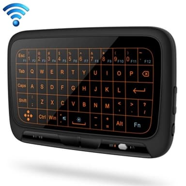 Trådløst Mini Tastatur med Full Touchpad & Justerbar Belysning