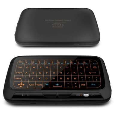 Trådløst Mini Tastatur med Full Touchpad & Justerbar Belysning