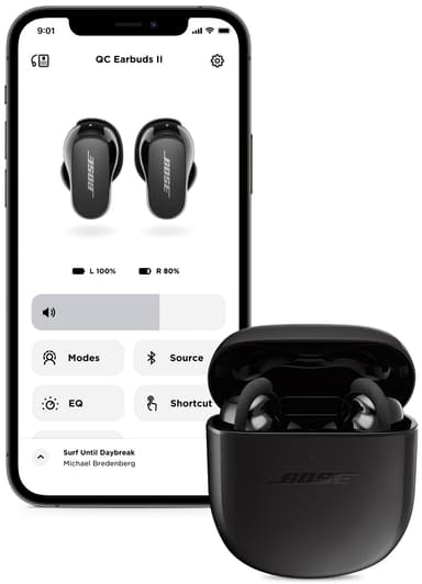 Bose QuietComfort Earbuds II true wireless in-ear-høretelefoner (sorte)