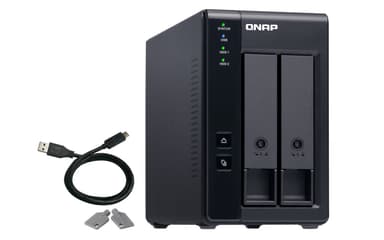 QNAP TR-002 drevkabinet HDD/SSD kabinet Sort 2.5/3.5"