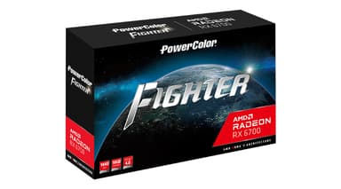 PowerColor AXRX 6700 10GBD6-3DH/OC grafikkort AMD Radeon RX 6700 10 GB GDDR6