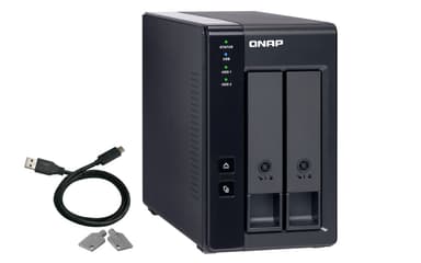QNAP TR-002 drevkabinet HDD/SSD kabinet Sort 2.5/3.5"