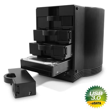 Fantec SQ-35U3e-6G HDD kabinet Sort 3.5"