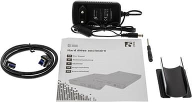 Deltaco MAP-GD34U3 drevkabinet HDD kabinet Sort 3.5"