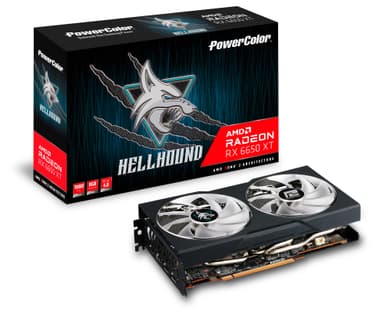 PowerColor AXRX 6650XT 8GBD6-3DHL/OC grafikkort AMD Radeon RX 6650 XT 8 GB GDDR6