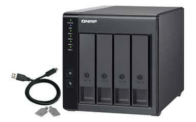 QNAP TR-004 drevkabinet HDD/SSD kabinet Sort 2.5/3.5"