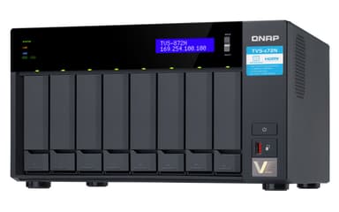 QNAP TVS-872N NAS Tower Ethernet LAN Sort i3-8100T
