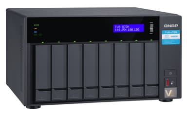 QNAP TVS-872N NAS Tower Ethernet LAN Sort i3-8100T
