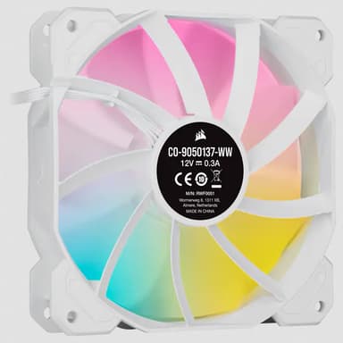 Corsair SP120 RGB ELITE Computerkabinet Ventilator 12 cm Hvid 3 stk