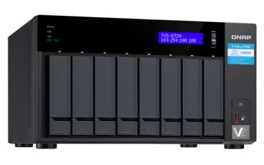 QNAP TVS-872N NAS Tower Ethernet LAN Sort i3-8100T