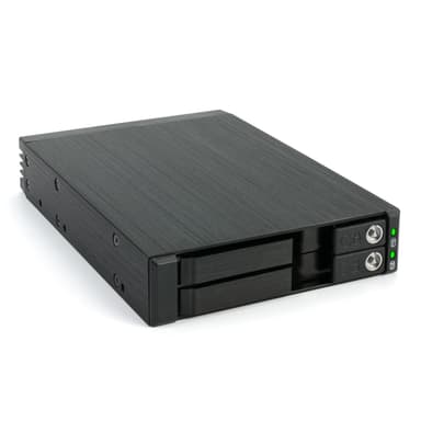 Fantec MR-25DUAL HDD/SSD kabinet Sort