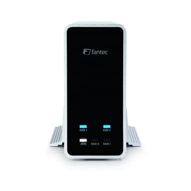Fantec mobiRAID X2 HDD/SSD kabinet Hvid 2.5"