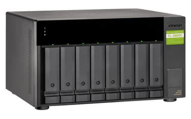 QNAP TL-D800C drevkabinet HDD/SSD kabinet Sort, Grå 2.5/3.5"