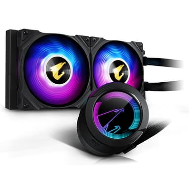 Gigabyte AORUS WATERFORCE 240 Processor All-in-one liquid cooler 12 cm Sort