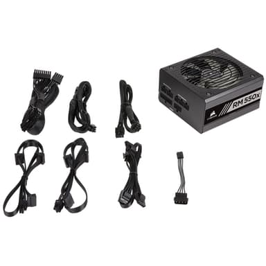 Corsair RMx Series RM550x enhed til strømforsyning 550 W 24-pin ATX ATX Sort