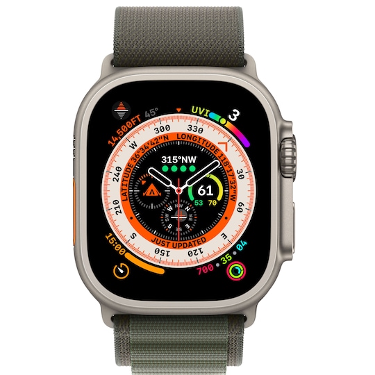 Apple Watch Ultra 49mm GPS+CEL Titanium L (Green / Alpine Loop)
