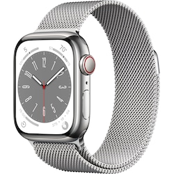 Apple Watch Series 8 41mm Cellular (silver stainless steel/silver milanese loop)