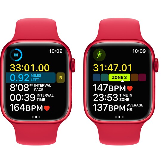Apple Watch Series 8 45mm GPS (PRODUCT RED alu./PRODUCT RED sportsbånd)