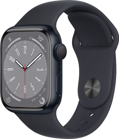 Apple Watch Series 8 41mm GPS (midnight alu./midnight sportsbånd)