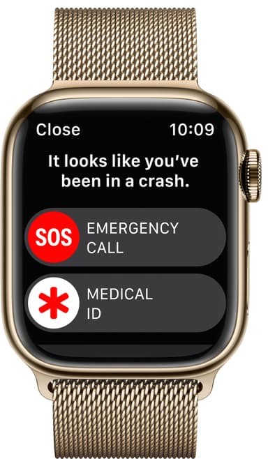 Apple Watch Series 8 41mm Cellular (gold stainless steel/gold milanese loop)