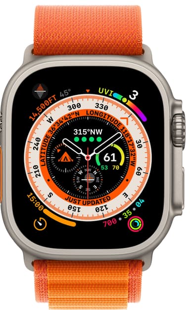 Apple Watch Ultra 49mm GPS+CEL Titanium L (Orange / Alpine Loop)