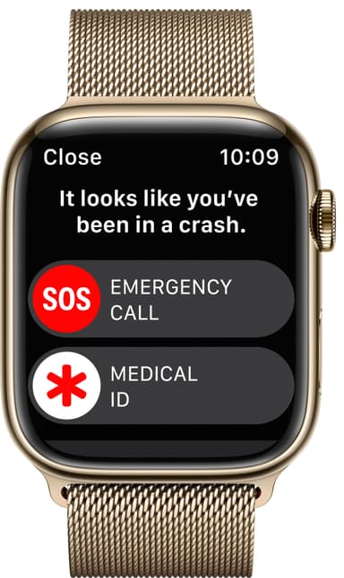 Apple Watch Series 8 45mm Cellular (gold stainless steel/gold milanese loop)