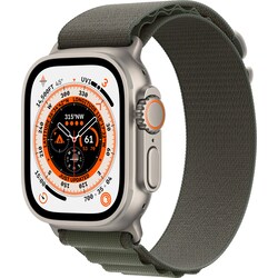 Apple Watch Ultra 49mm GPS+CEL Titanium S (Green / Alpine Loop)