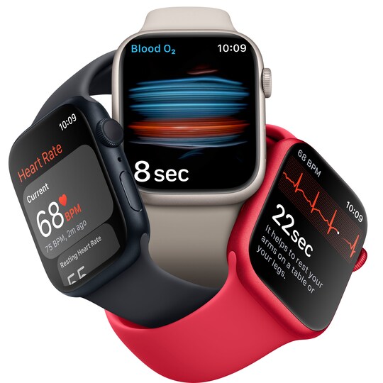 Apple Watch Series 8 41mm GPS (midnight alu./midnight sportsbånd)