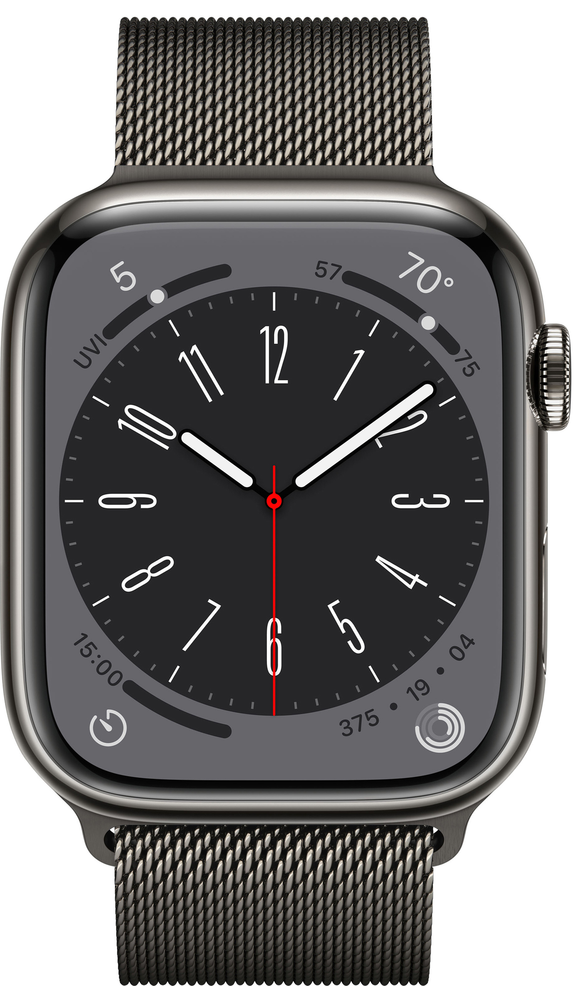 Apple Watch Series 8 45mm Cellular (graphite stainless steel/graphite milanese loop)