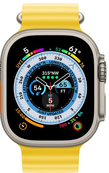 Apple Watch Ultra 49mm GPS+CEL Titanium (Yellow / Ocean Band)