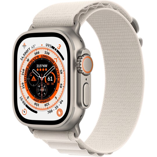 Apple Watch Ultra 49mm GPS+CEL Titanium M (Starlight / Alpine Loop)