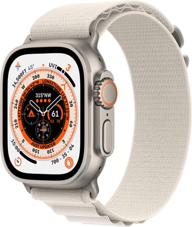 Apple Watch Ultra 49mm GPS+CEL Titanium M (Starlight / Alpine Loop)