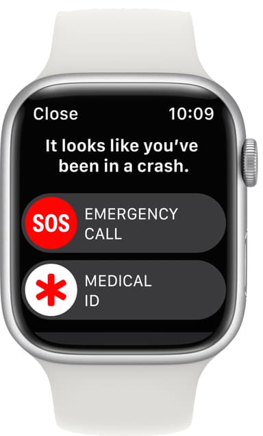 Apple Watch Series 8 45mm GPS (silver alu./white sportsbånd)
