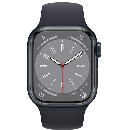 Apple Watch Series 8 41mm Cellular (midnight alu./midnight sportsbånd)