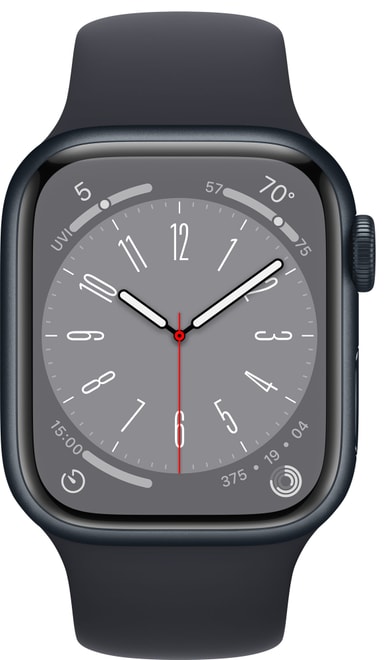 Apple Watch Series 8 41mm Cellular (midnight alu./midnight sportsbånd